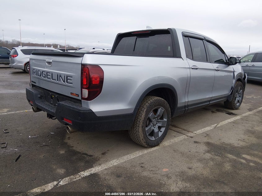 2025 Honda Ridgeline VIN 5FPYK3F65SB027376 IAAI salvage auction — RIGHT FRONT, Salvage (New Jersey), sold $12,800 on 2026-07-05 (photo 4)