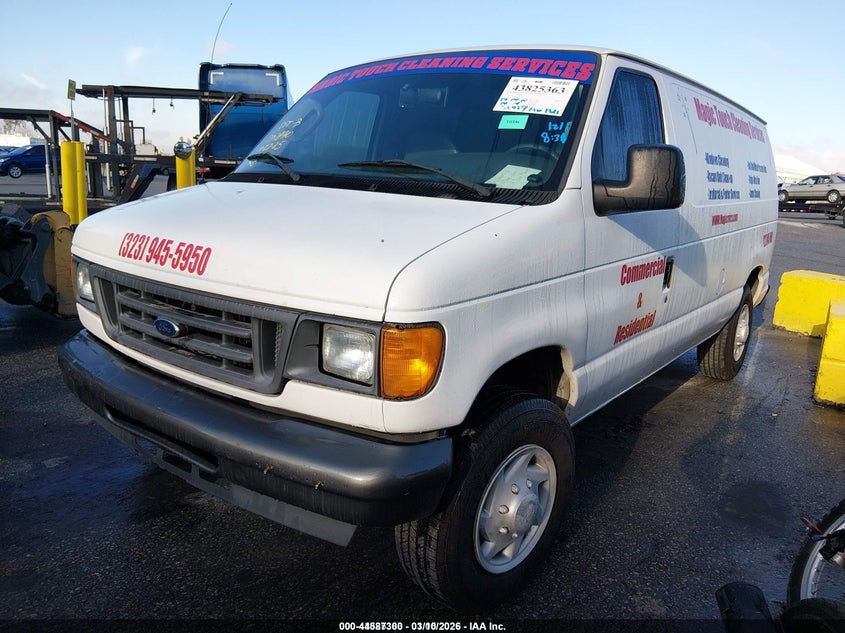 2007 Ford E 150 VIN 1FTNE14W77DA26738 IAAI salvage auction — REAR END, Salvage (California), sold $425 on 2026-07-08 (photo 2)