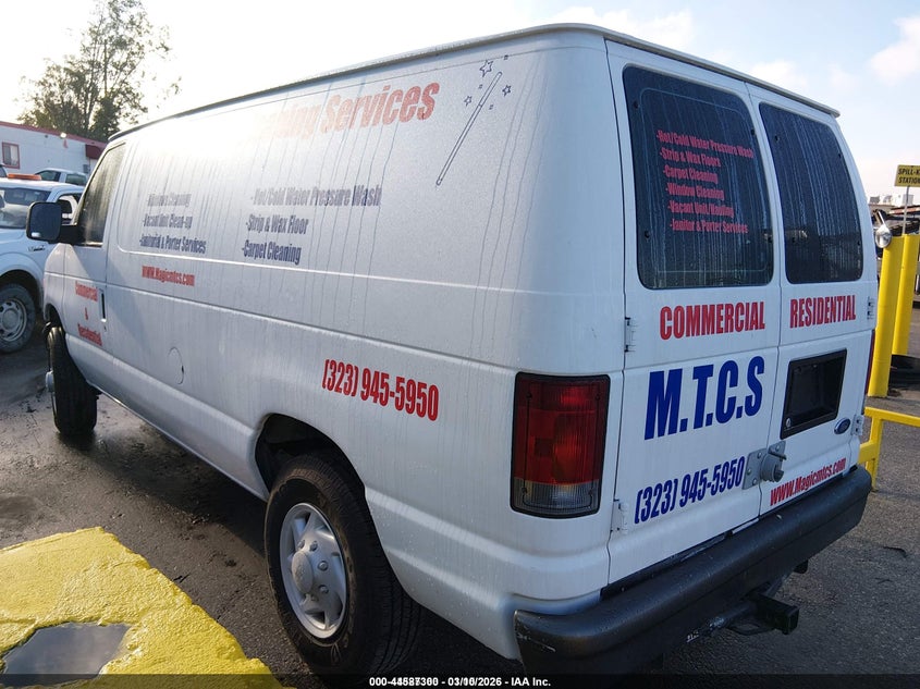 2007 Ford E 150 VIN 1FTNE14W77DA26738 IAAI salvage auction — REAR END, Salvage (California), sold $425 on 2026-07-08 (photo 3)