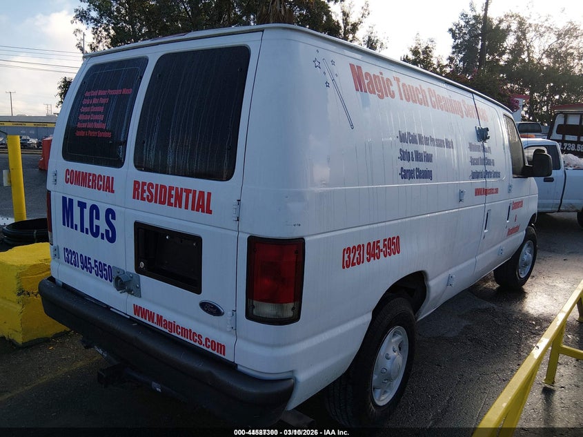 2007 Ford E 150 VIN 1FTNE14W77DA26738 IAAI salvage auction — REAR END, Salvage (California), sold $425 on 2026-07-08 (photo 4)