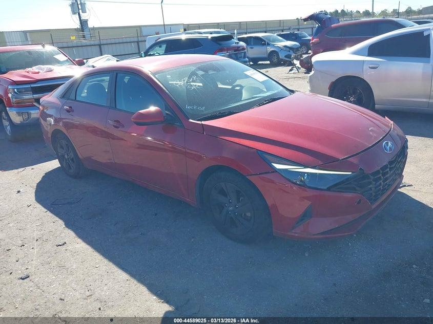 2021 Hyundai Elantra VIN KMHLM4AG7MU199613 IAAI salvage auction — FRONT END, Original (Texas), sold $5,600 on 2026-07-08 (photo 1)