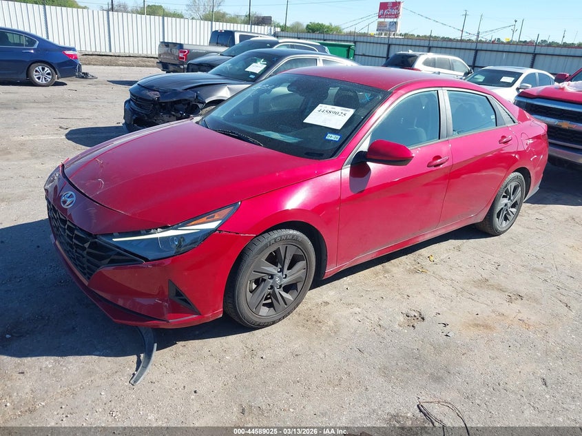 2021 Hyundai Elantra VIN KMHLM4AG7MU199613 IAAI salvage auction — FRONT END, Original (Texas), sold $5,600 on 2026-07-08 (photo 2)