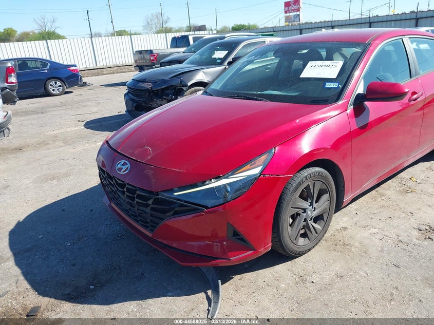 2021 Hyundai Elantra VIN KMHLM4AG7MU199613 IAAI salvage auction — FRONT END, Original (Texas), sold $5,600 on 2026-07-08 (photo 6)