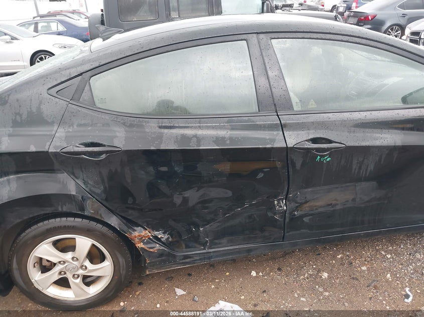 2014 Hyundai Elantra VIN KMHDH4AE6EU093680 IAAI salvage auction — RIGHT SIDE, Salvage Title, sold $1,350 on 2026-07-09 (photo 6)
