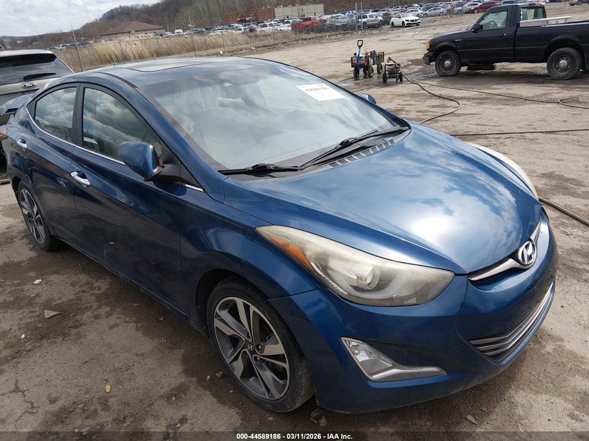 2016 Hyundai Elantra VIN KMHDH4AE1GU597377 IAAI salvage auction — REAR END, Salvage Title, sold $25 on 2026-07-23 (photo 1)