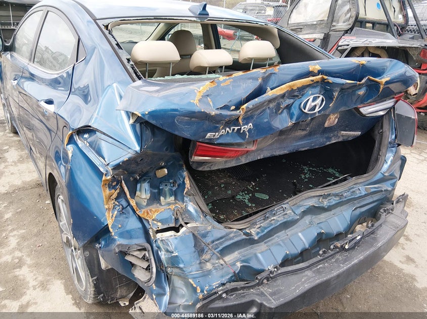 2016 Hyundai Elantra VIN KMHDH4AE1GU597377 IAAI salvage auction — REAR END, Salvage Title, sold $25 on 2026-07-23 (photo 6)