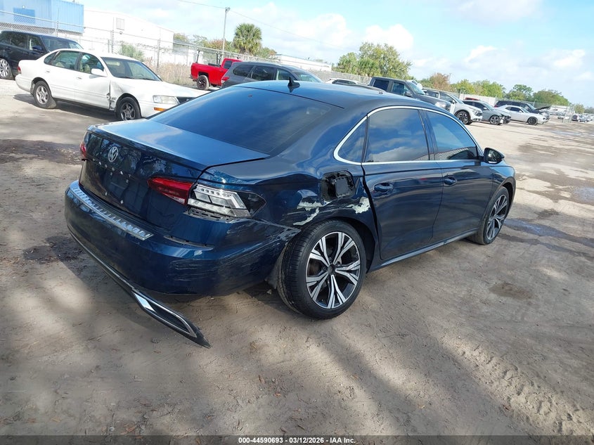 2022 Volkswagen Passat VIN 1VWSA7A36NC007674 IAAI salvage auction — RIGHT REAR, Salvage Title, sold $4,000 on 2026-09-09 (photo 4)