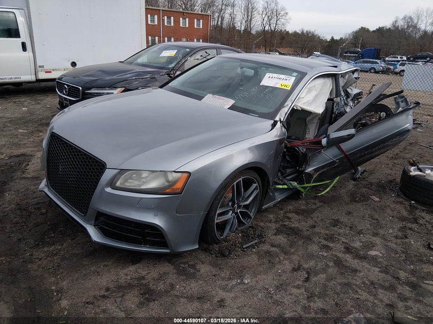 2011 Audi A5 VIN WAUCFAFR9BA079542 IAAI salvage auction — LEFT SIDE, Salvage (Massachusetts), sold $100 on 2026-07-21 (photo 2)