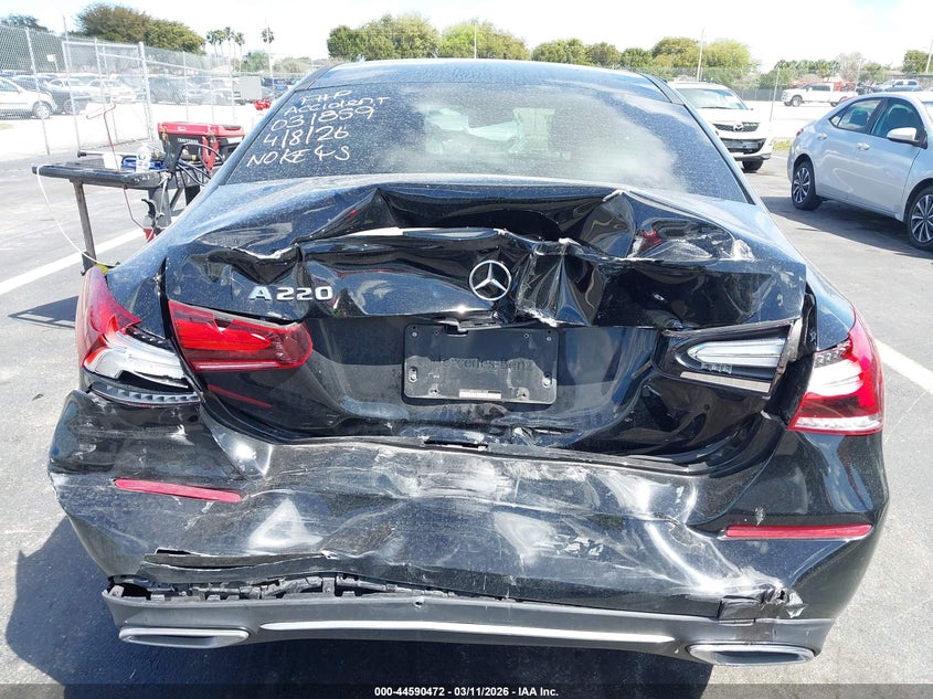 2019 Mercedes-benz A-klasse VIN WDD3G4EB9KW031859 IAAI salvage auction — REAR END, Salvage Title, sold $3,000 on 2026-07-09 (photo 6)
