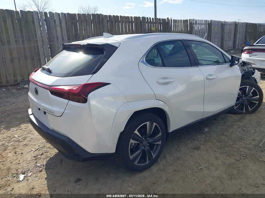 2025 Lexus Ux VIN JTHUCJDH5S2008745 IAAI salvage auction — FRONT END, Salvage Title, sold $9,200 on 2026-08-24 (photo 4)