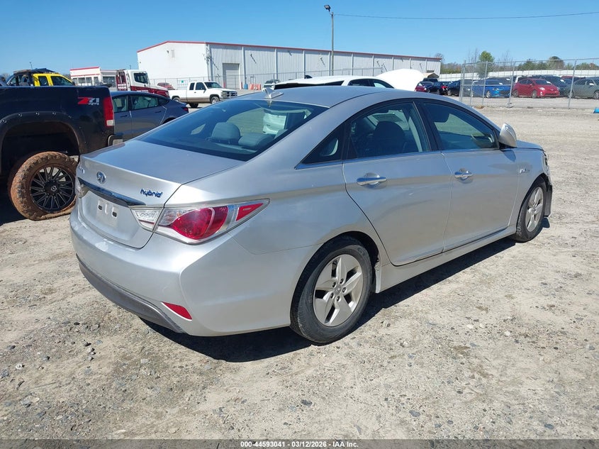 2011 Hyundai Sonata hybrid VIN KMHEC4A41BA002418 IAAI salvage auction — RIGHT FRONT, Salvage (Georgia), sold $775 on 2026-07-16 (photo 4)