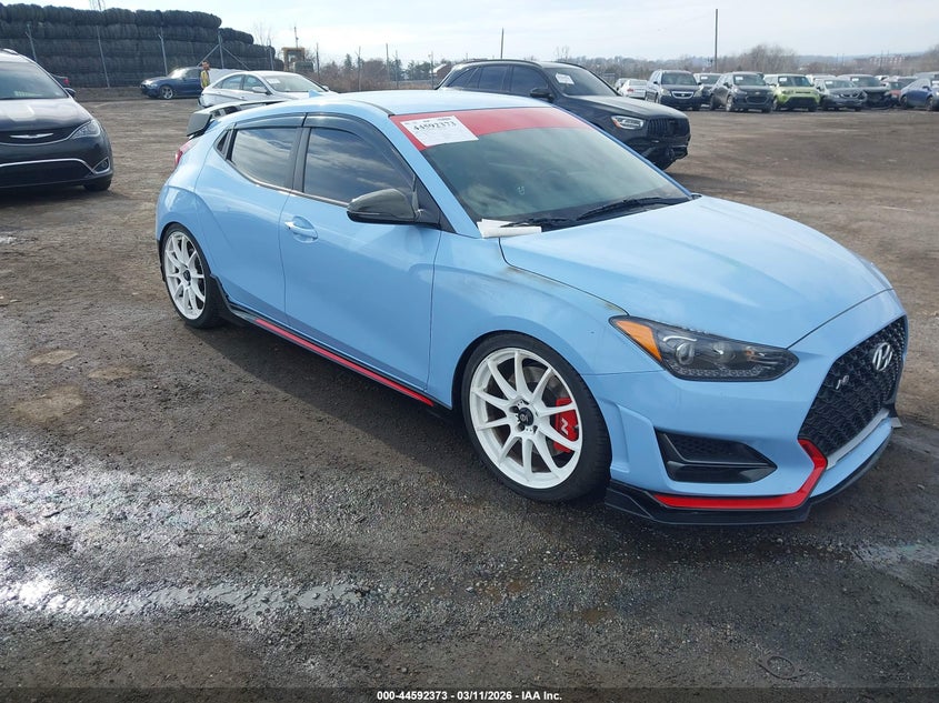 2019 Hyundai Veloster VIN KMHT36AHXKU001451 IAAI salvage auction — UNKNOWN, Salvage Title, sold $1,650 on 2026-07-11 (photo 1)