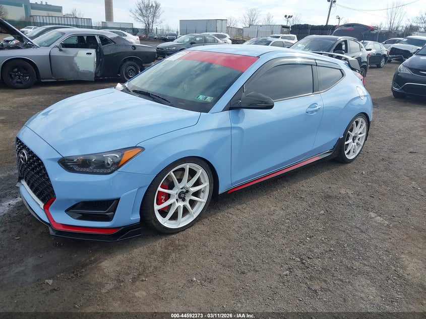 2019 Hyundai Veloster VIN KMHT36AHXKU001451 IAAI salvage auction — UNKNOWN, Salvage Title, sold $1,650 on 2026-07-11 (photo 2)
