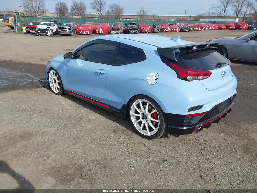 2019 Hyundai Veloster VIN KMHT36AHXKU001451 IAAI salvage auction — UNKNOWN, Salvage Title, sold $1,650 on 2026-07-11 (photo 3)