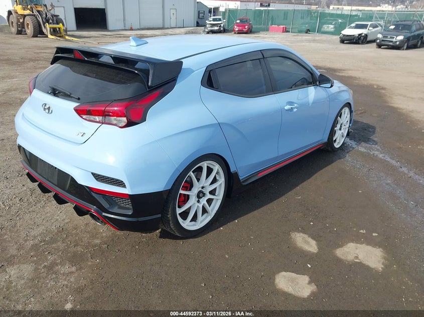 2019 Hyundai Veloster VIN KMHT36AHXKU001451 IAAI salvage auction — UNKNOWN, Salvage Title, sold $1,650 on 2026-07-11 (photo 4)