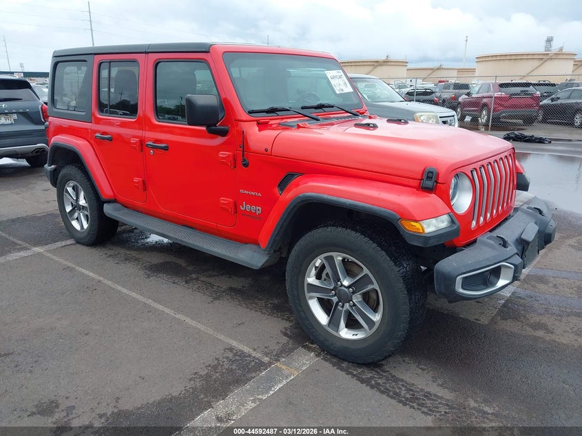 2020 Jeep Wrangler / VIN 1C4HJXEN5LW230311 IAAI salvage auction — REAR END, Salvage (Hawaii), sold $9,350 on 2026-08-04 (photo 1)