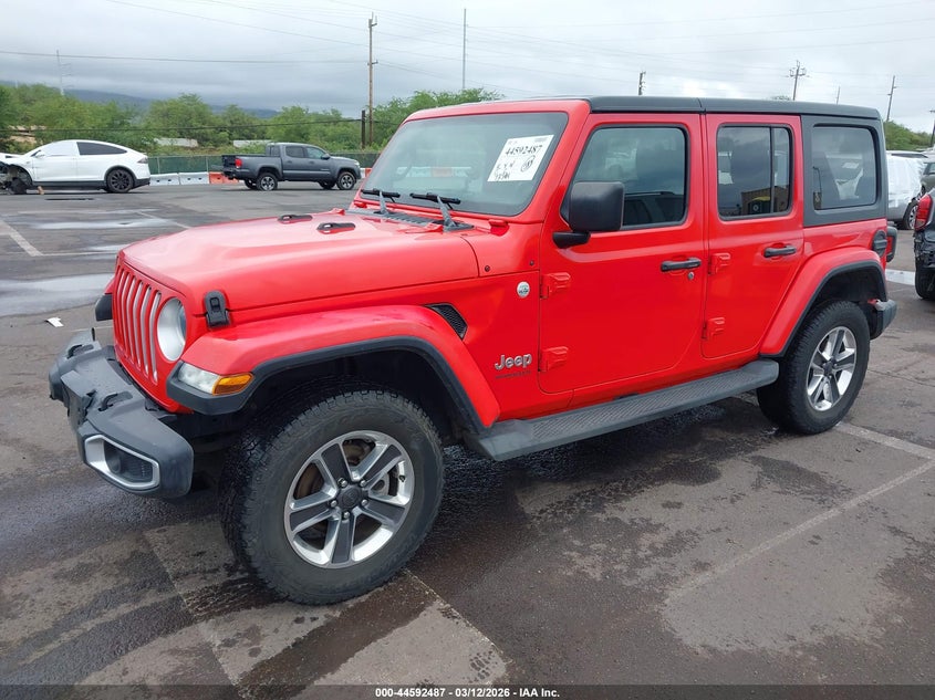 2020 Jeep Wrangler / VIN 1C4HJXEN5LW230311 IAAI salvage auction — REAR END, Salvage (Hawaii), sold $9,350 on 2026-08-04 (photo 2)