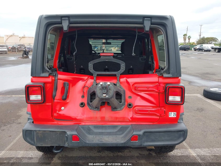 2020 Jeep Wrangler / VIN 1C4HJXEN5LW230311 IAAI salvage auction — REAR END, Salvage (Hawaii), sold $9,350 on 2026-08-04 (photo 6)