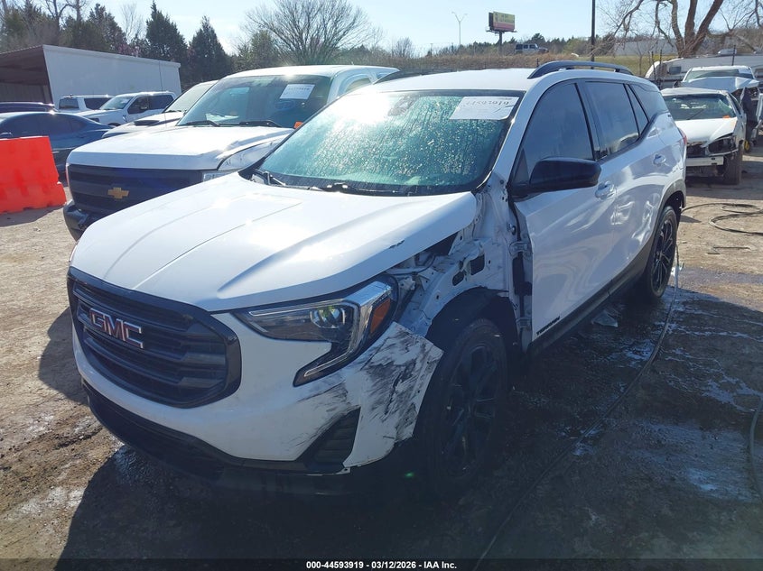 2021 Gmc Terrain VIN 3GKALMEV6ML343593 IAAI salvage auction — FRONT & REAR, Salvage Title, sold $4,650 on 2026-09-02 (photo 2)