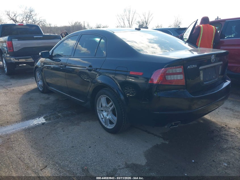 2008 Acura Tl VIN 19UUA662X8A042421 IAAI salvage auction — REAR END, Salvage (Kansas), sold $725 on 2026-07-09 (photo 3)