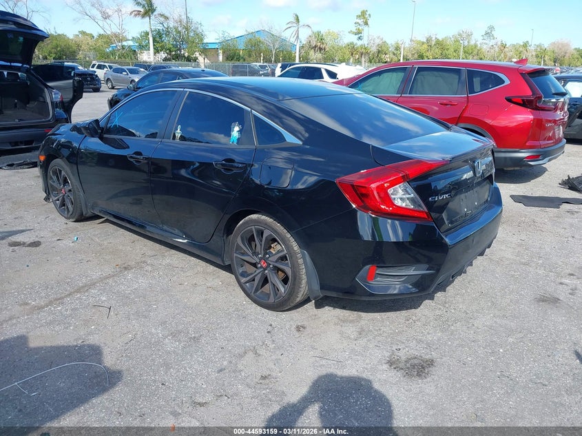 2019 Honda Civic VIN 2HGFC2F83KH596327 IAAI salvage auction — Front End, Salvage, sold $4,075 on 2026-10-12 (photo 3)