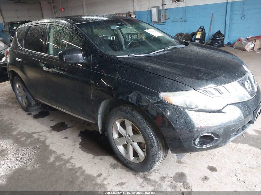 2010 Nissan Murano VIN JN8AZ1MW4AW122913 IAAI salvage auction — REAR END, Salvage (New Jersey), sold $225 on 2026-07-20 (photo 1)