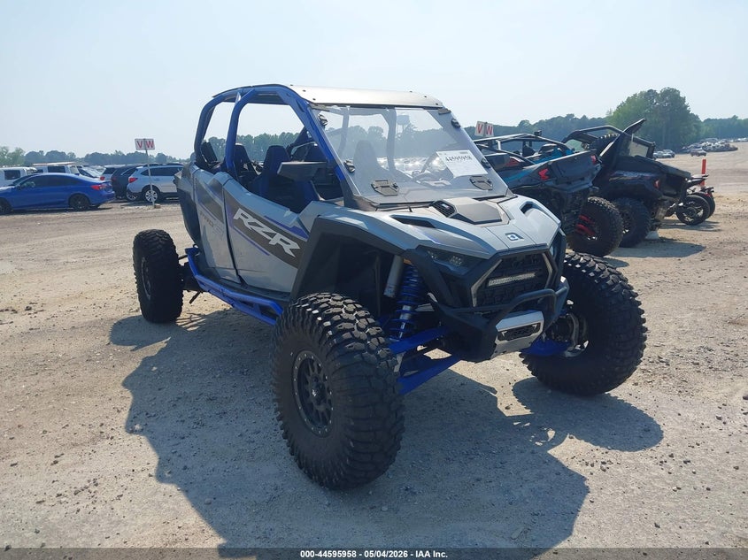 2025 Polaris Rzr VIN 3NSR4E2K4SG076440 IAAI salvage auction — EXTERIOR BURN, Bill Of Sale (North Carolina), sold $13,250 on 2026-07-07 (photo 1)