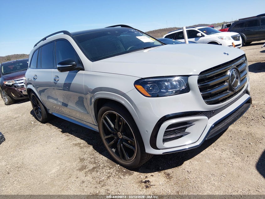 2025 Mercedes-benz Gls-klasse VIN 4JGFF5KE1SB491258 IAAI salvage auction — REAR END, Clear (Oklahoma), sold $37,250 on 2026-07-21 (photo 1)