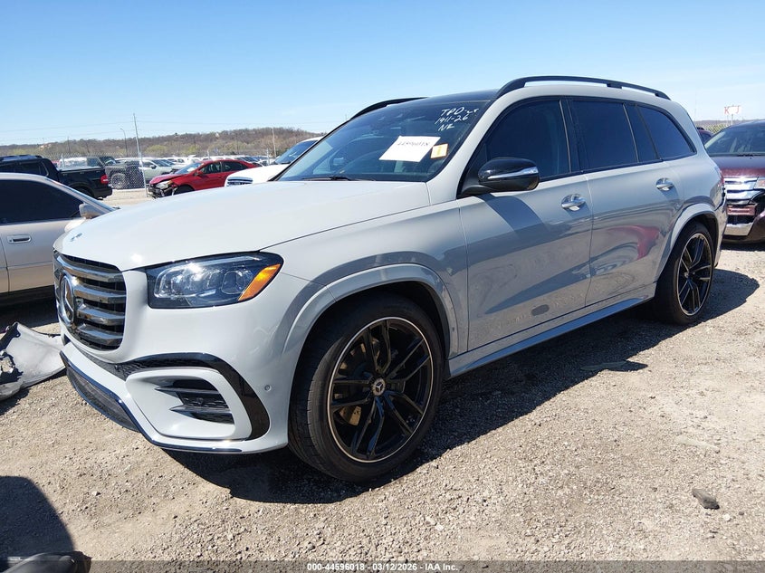 2025 Mercedes-benz Gls-klasse VIN 4JGFF5KE1SB491258 IAAI salvage auction — REAR END, Clear (Oklahoma), sold $37,250 on 2026-07-21 (photo 2)