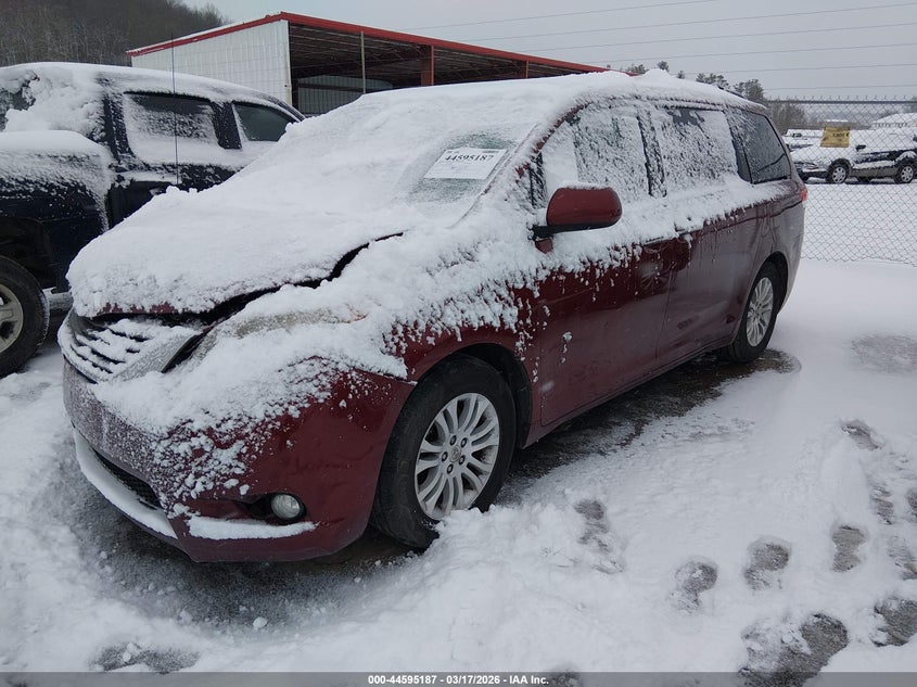 2013 Toyota Sienna VIN 5TDYK3DC7DS360789 IAAI salvage auction — FRONT END, Salvage Title, sold $1,700 on 2026-07-30 (photo 2)