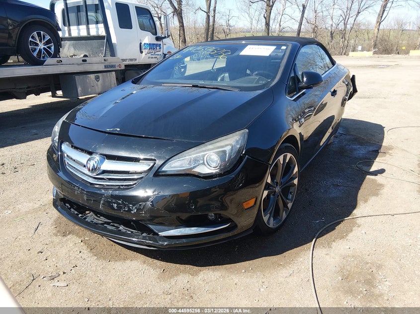 2017 Buick Cascada VIN W04WH3N57HG142092 IAAI salvage auction — FRONT & REAR, Salvage (Indiana), sold $3,400 on 2026-07-08 (photo 2)