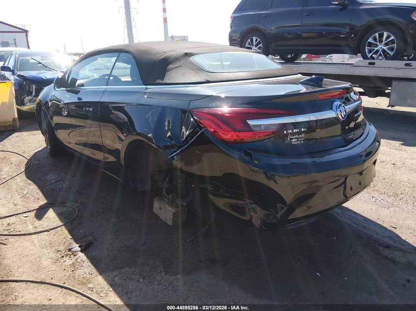 2017 Buick Cascada VIN W04WH3N57HG142092 IAAI salvage auction — FRONT & REAR, Salvage (Indiana), sold $3,400 on 2026-07-08 (photo 3)