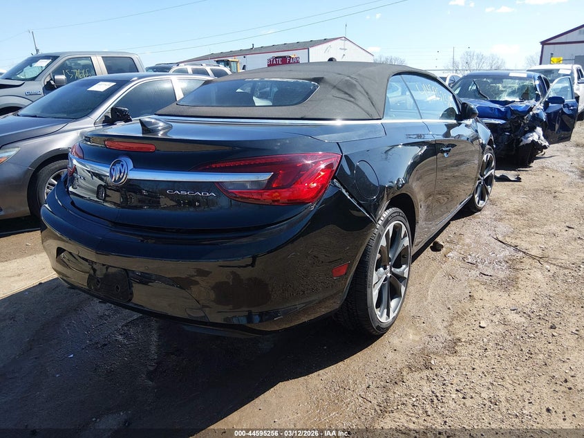 2017 Buick Cascada VIN W04WH3N57HG142092 IAAI salvage auction — FRONT & REAR, Salvage (Indiana), sold $3,400 on 2026-07-08 (photo 4)