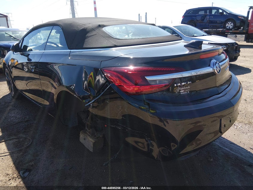 2017 Buick Cascada VIN W04WH3N57HG142092 IAAI salvage auction — FRONT & REAR, Salvage (Indiana), sold $3,400 on 2026-07-08 (photo 6)