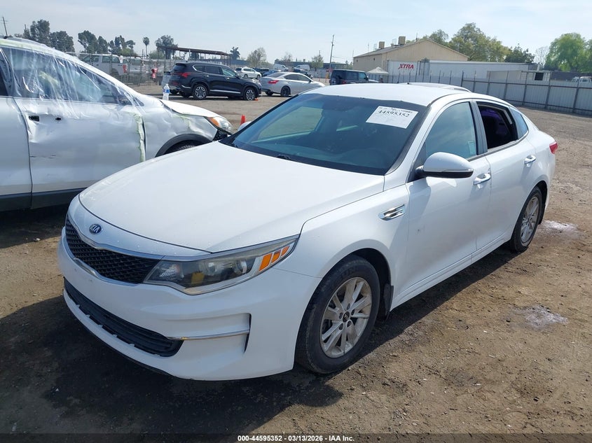 2016 Kia Optima VIN 5XXGT4L34GG035913 IAAI salvage auction — THEFT, Clear - Dealer Only (California), sold $25 on 2026-07-28 (photo 2)