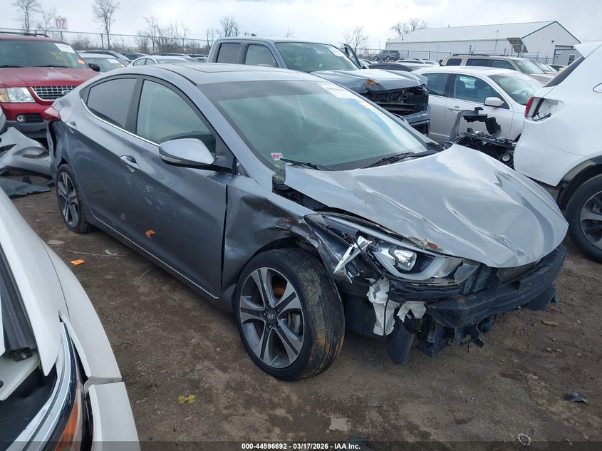 2014 Hyundai Elantra VIN KMHDH4AH2EU167025 IAAI salvage auction — ALL OVER, Clear-Dealer Only (Kentucky), sold $275 on 2026-07-16 (photo 1)
