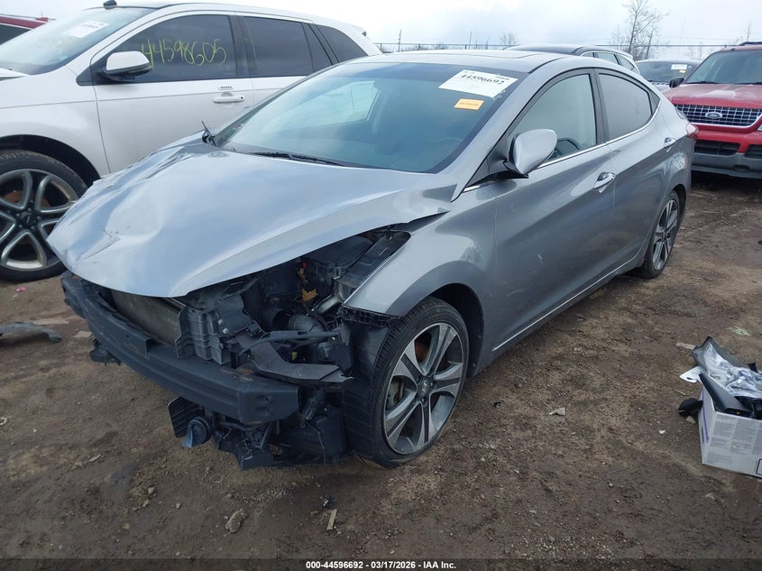 2014 Hyundai Elantra VIN KMHDH4AH2EU167025 IAAI salvage auction — ALL OVER, Clear-Dealer Only (Kentucky), sold $275 on 2026-07-16 (photo 2)