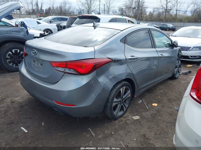 2014 Hyundai Elantra VIN KMHDH4AH2EU167025 IAAI salvage auction — ALL OVER, Clear-Dealer Only (Kentucky), sold $275 on 2026-07-16 (photo 4)