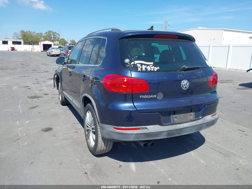 2015 Volkswagen Tiguan VIN WVGAV7AX6FW501096 IAAI salvage auction — FRONT END, Rebuildable (Florida), sold $825 on 2026-07-06 (photo 3)