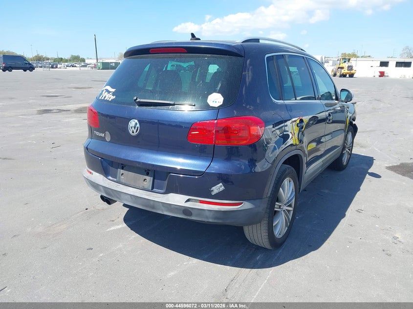 2015 Volkswagen Tiguan VIN WVGAV7AX6FW501096 IAAI salvage auction — FRONT END, Rebuildable (Florida), sold $825 on 2026-07-06 (photo 4)