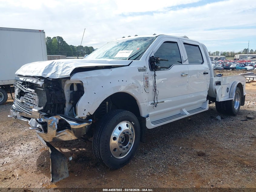 2022 Ford F450 VIN 1FT8W4DT2NEC44434 IAAI salvage auction — LEFT SIDE, Original (Texas), sold $27,450 on 2026-08-20 (photo 2)
