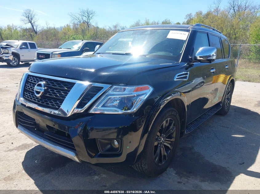 2019 Nissan Armada VIN JN8AY2NF7K9350265 IAAI salvage auction — FRONT END, Salvage (Mississippi), sold $5,650 on 2026-07-07 (photo 2)