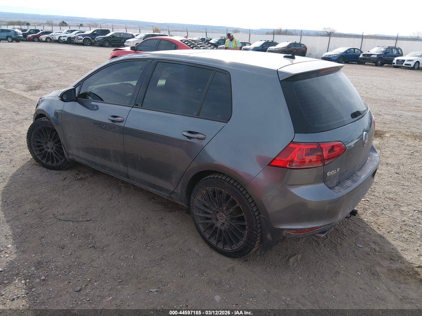 2015 Volkswagen Golf VIN 3VWRA7AU6FM050953 IAAI salvage auction — LEFT FRONT, Salvage (Colorado), sold $2,700 on 2026-07-22 (photo 3)