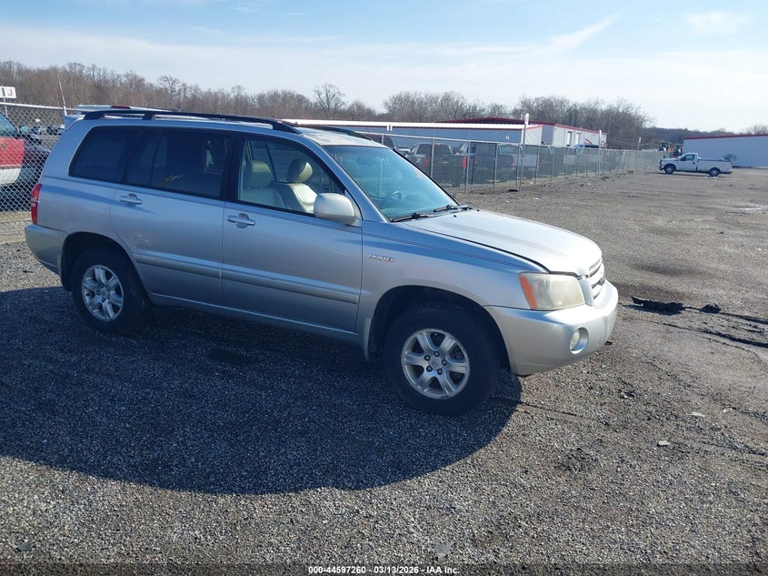 2002 Toyota Highlander VIN JTEHF21AX20086694 IAAI salvage auction — NORMAL WEAR, Clear (Montana), sold $800 on 2026-07-13 (photo 1)
