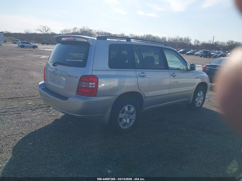 2002 Toyota Highlander VIN JTEHF21AX20086694 IAAI salvage auction — NORMAL WEAR, Clear (Montana), sold $800 on 2026-07-13 (photo 4)