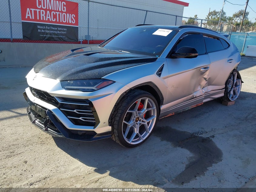 2019 Lamborghini Urus VIN ZPBUA1ZL2KLA04790 IAAI salvage auction — Rear End, Salvage (California), sold $79,000 on 2026-05-06 (photo 2)