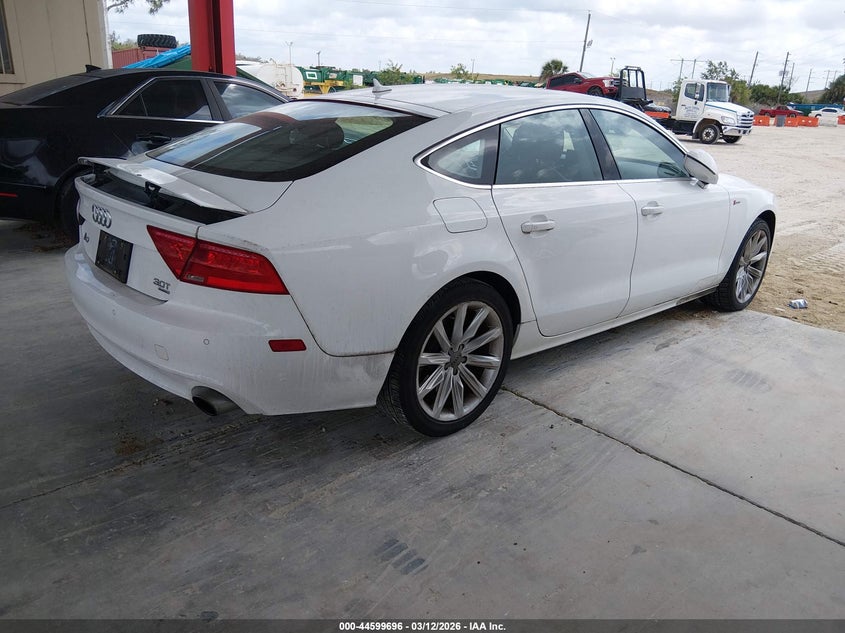2012 Audi A7 VIN WAUYGAFC6CN036950 IAAI salvage auction — FRONT END, Salvage Title, sold $1,650 on 2026-07-21 (photo 4)