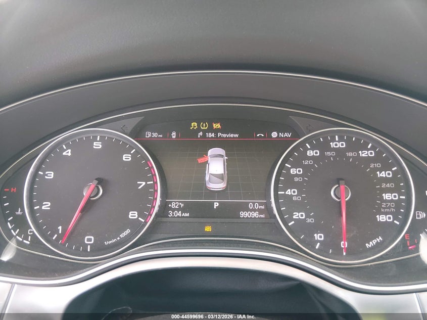 2012 Audi A7 VIN WAUYGAFC6CN036950 IAAI salvage auction — FRONT END, Salvage Title, sold $1,650 on 2026-07-21 (photo 7)