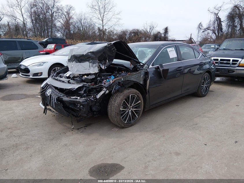 2025 Lexus ES VIN 58ADZ1B18SU206847 IAAI salvage auction — FRONT END, Salvage Title, sold $14,275 on 2026-07-30 (photo 2)