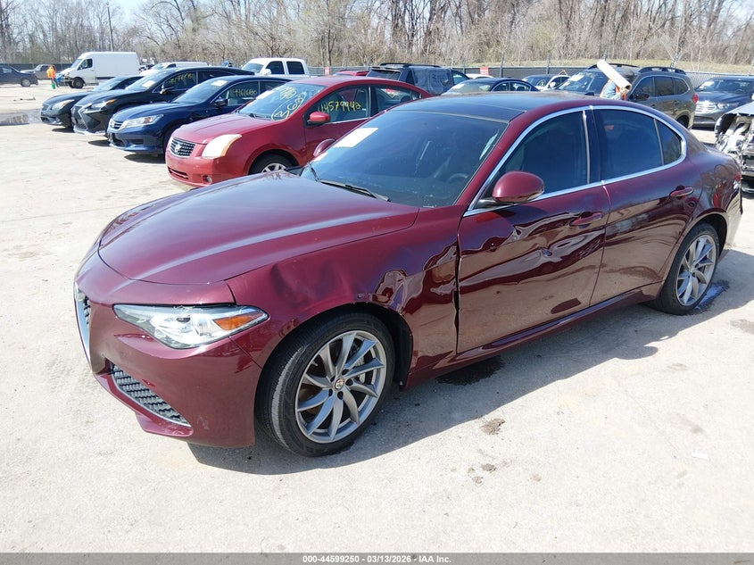 2018 Alfa romeo Giulia VIN ZARFAEDN7J7565029 IAAI salvage auction — FRONT END, Salvage Title, sold $4,200 on 2026-09-07 (photo 2)